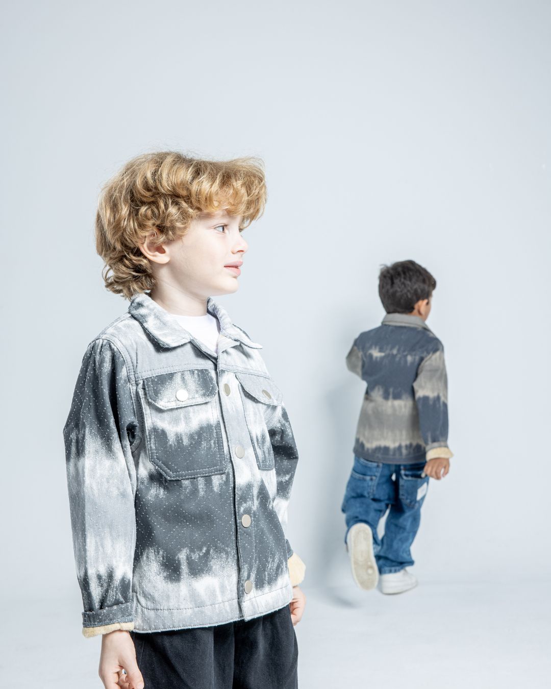 Double Dip Denim Jacket X Grey