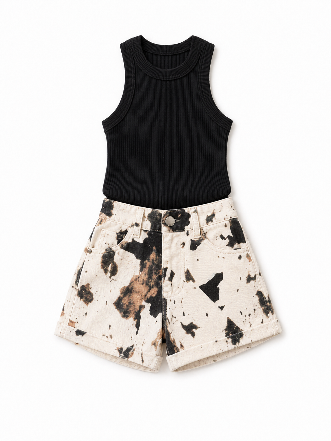 Spotted Shorts Set