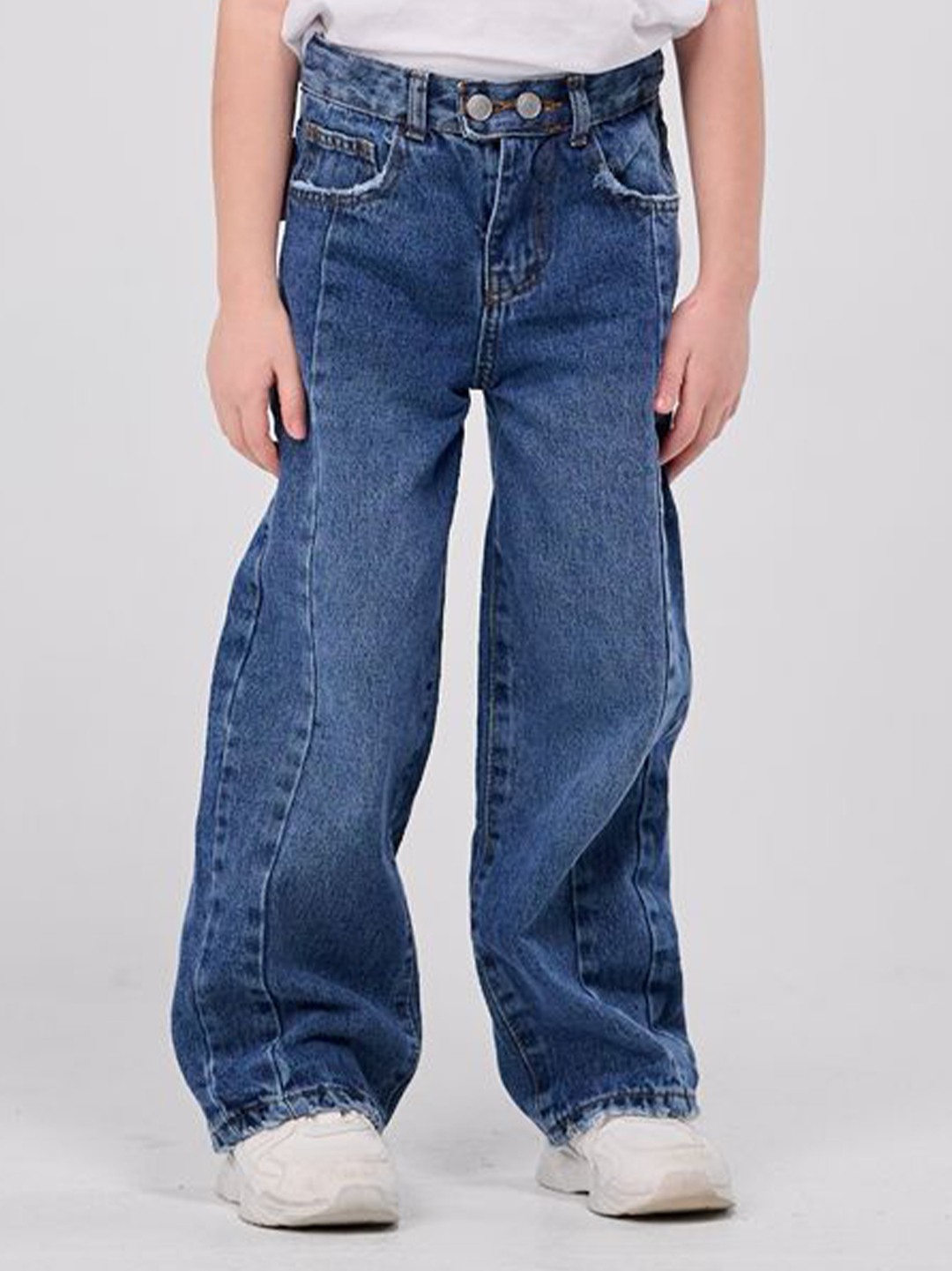 Two Buttons Denim Pants