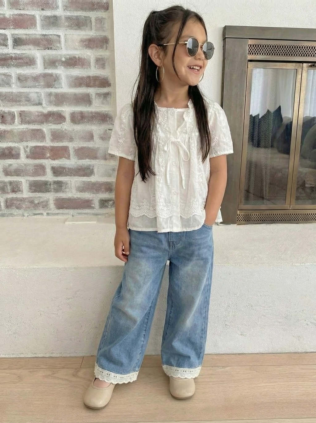 Heritage Lace Denim Set (2 Pieces)