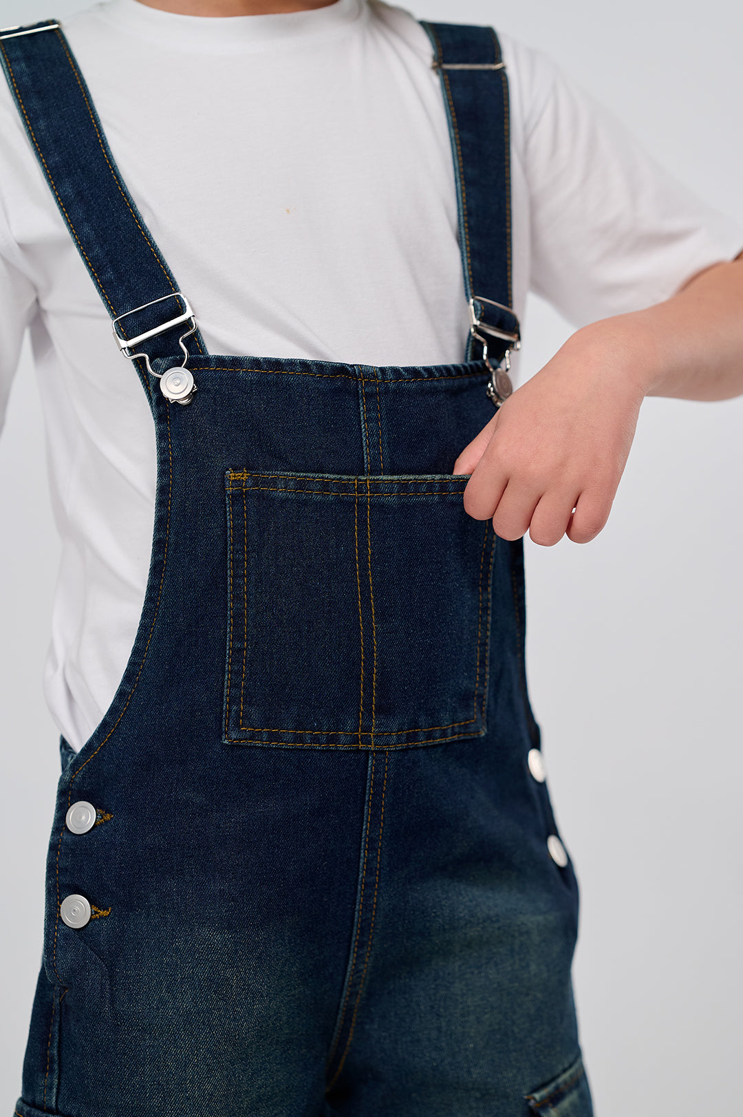 Cargo Denim Overalls