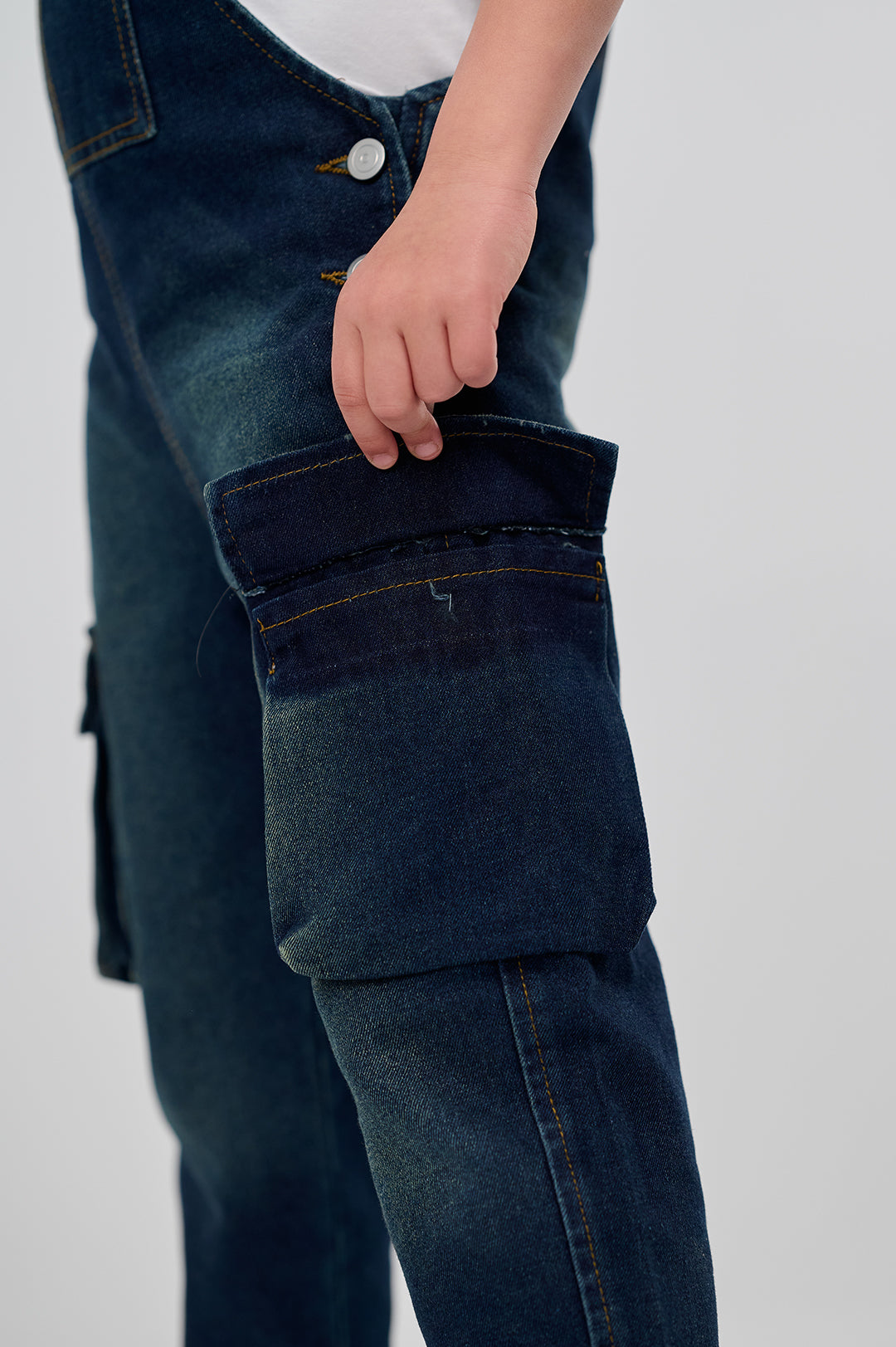 Cargo Denim Overalls