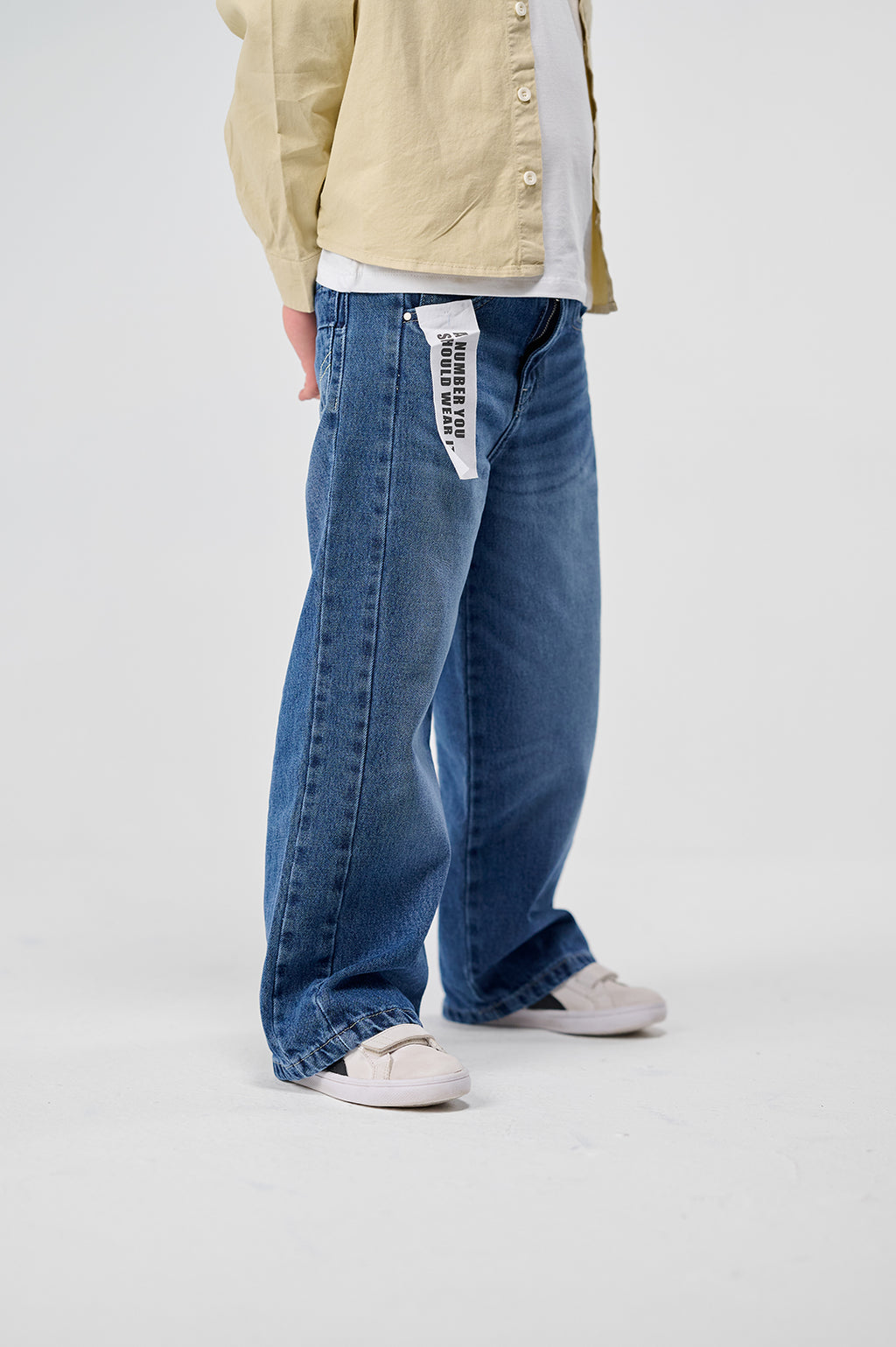 Relaxed Wide Denim Pants