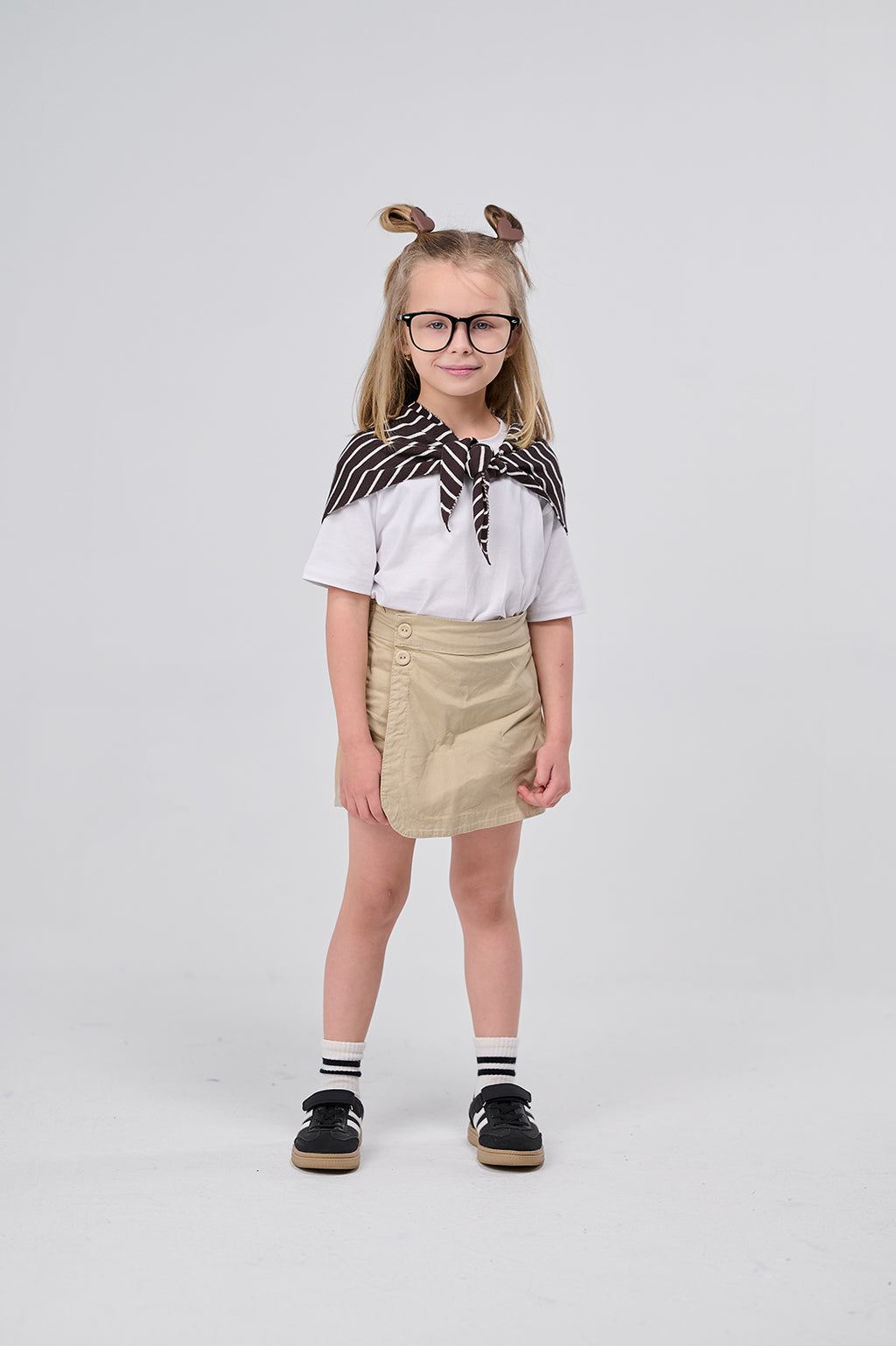 Button Detail Skort