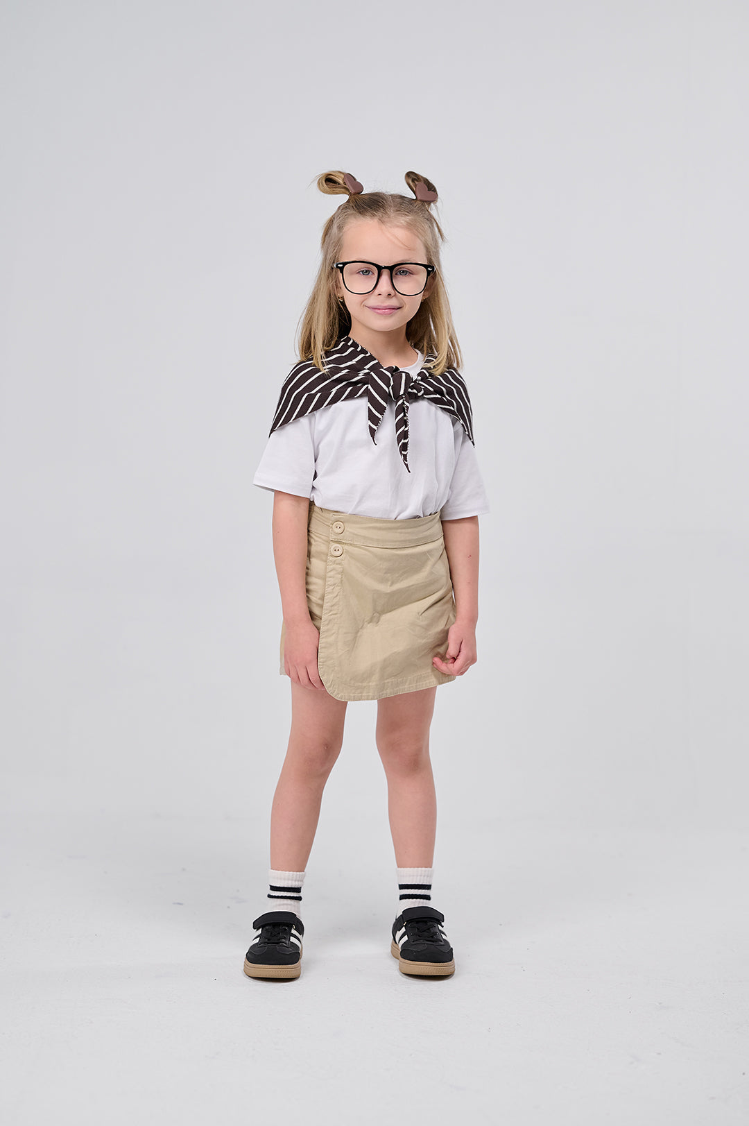 Button Detail Skort