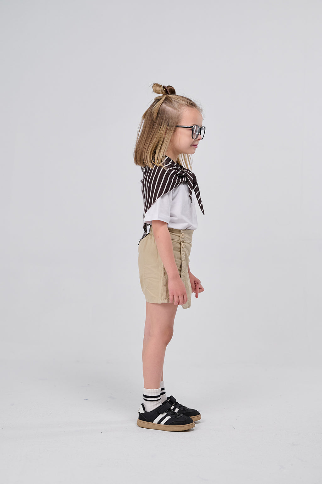 Button Detail Skort