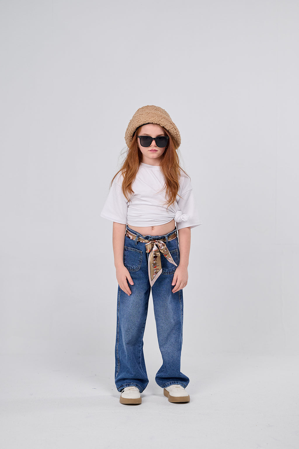 Wide Leg Denim Pants