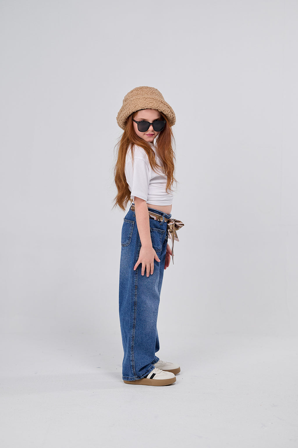Wide Leg Denim Pants