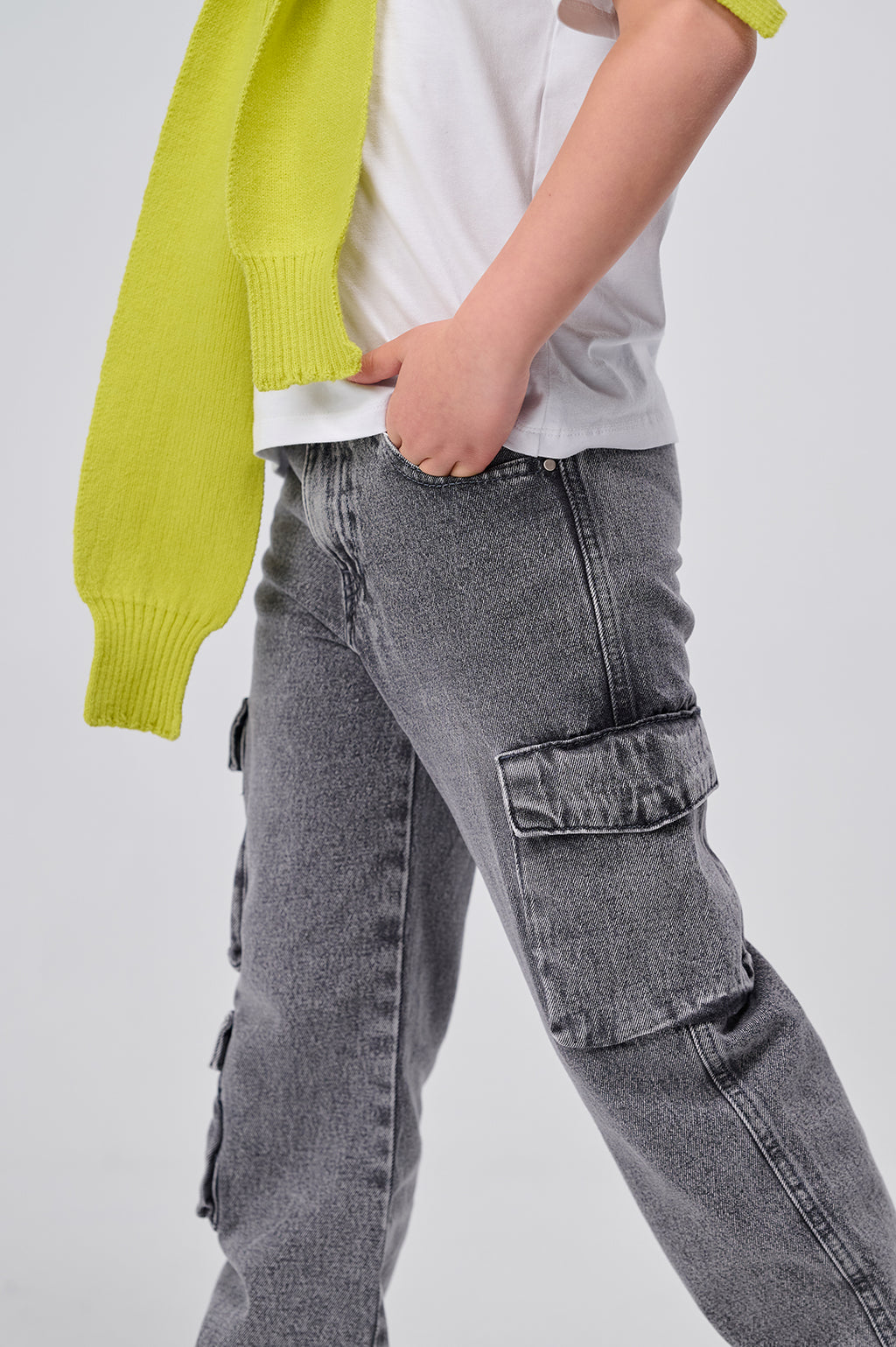 Cargo Denim Pants