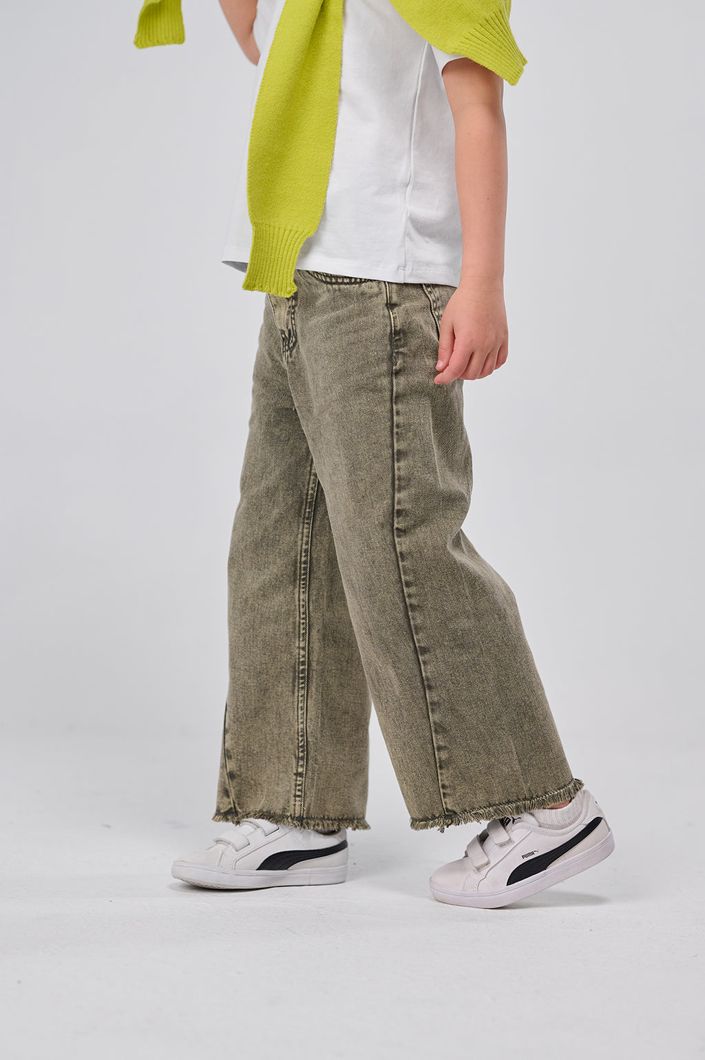 Vintage Wash Wide Denim