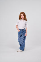 Statement Wide Denim Pants