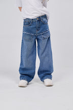 Statement Wide Denim Pants