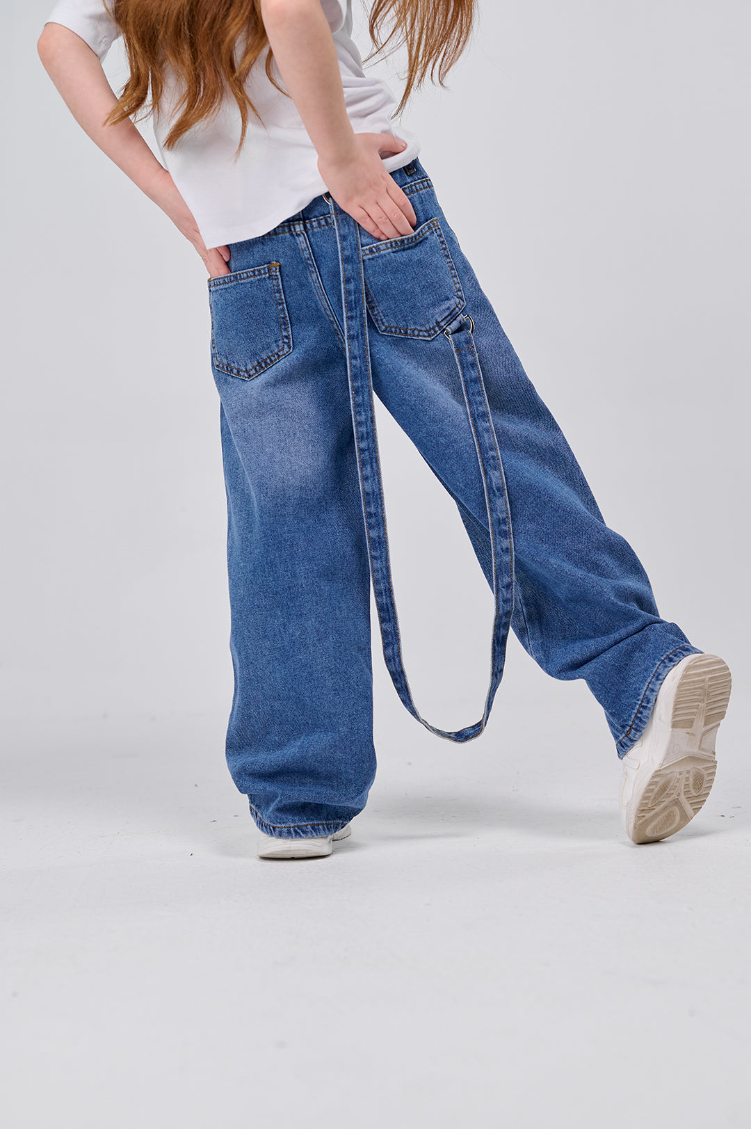 Statement Wide Denim Pants