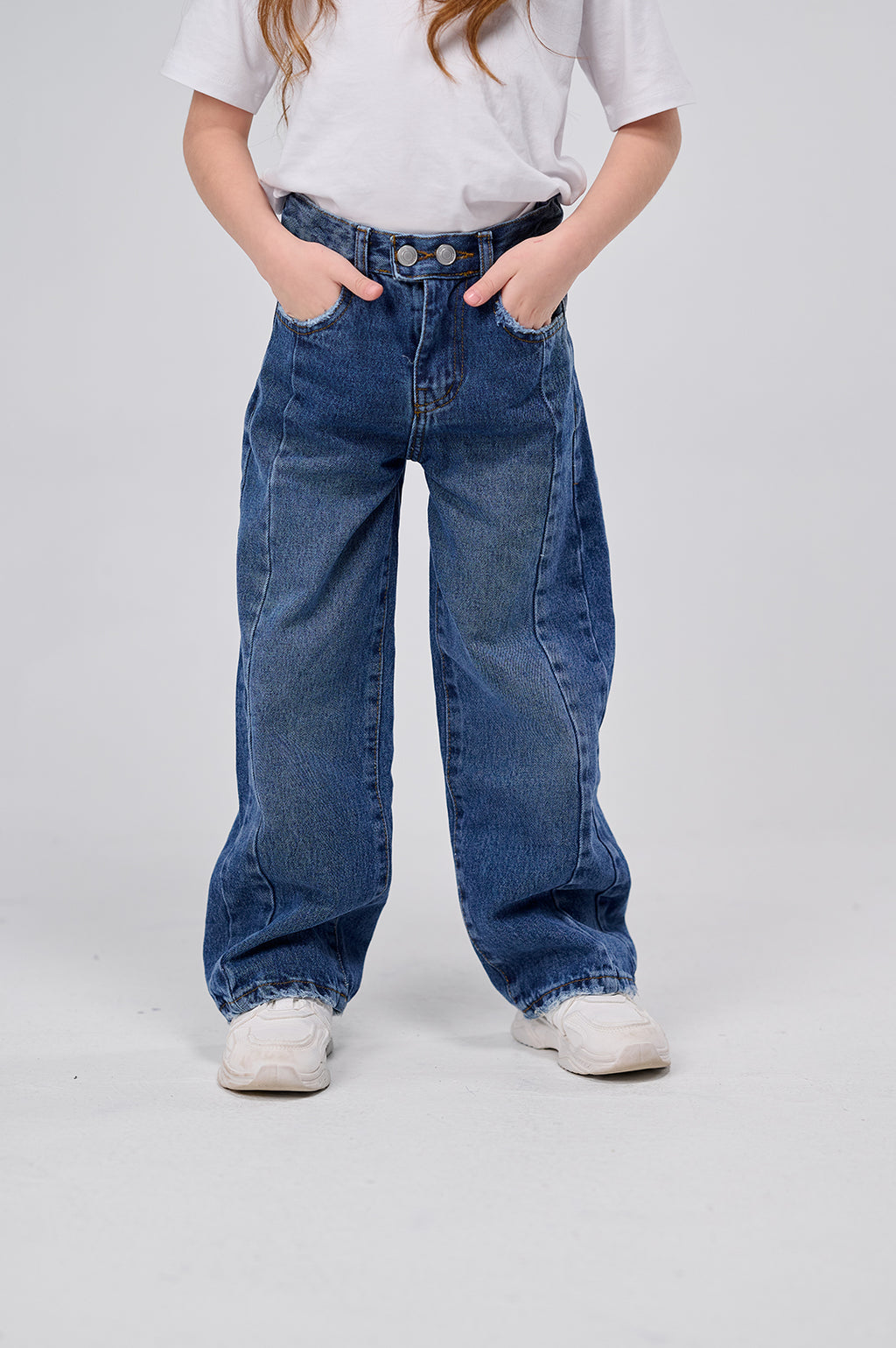 Two Buttons Denim Pants