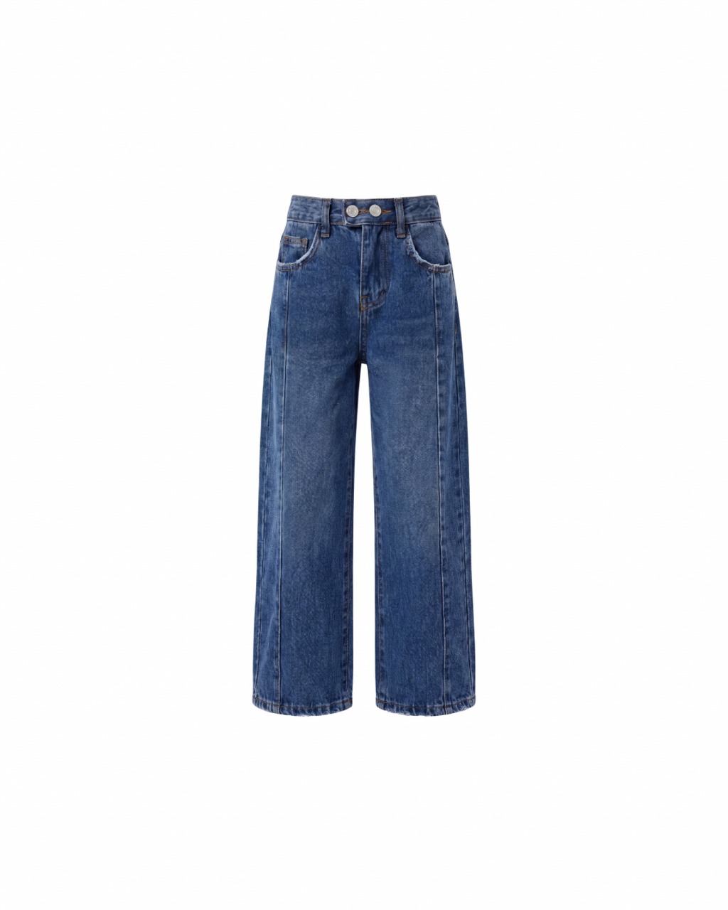 Two Buttons Denim Pants