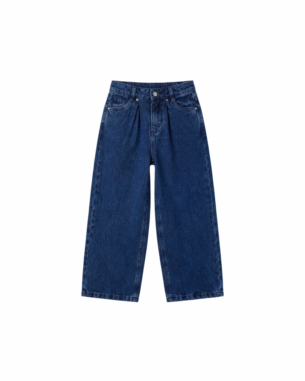 Wide-Leg Denim Pants