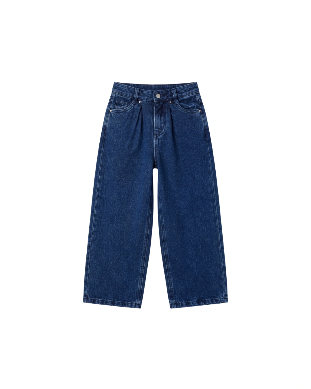 Wide-Leg Denim Pants
