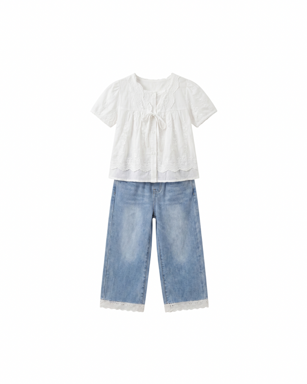 Heritage Lace Denim Set (2 Pieces)