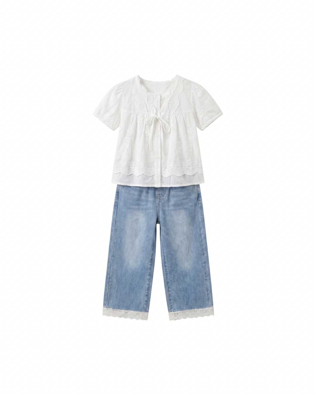 Heritage Lace Denim Set (2 Pieces)