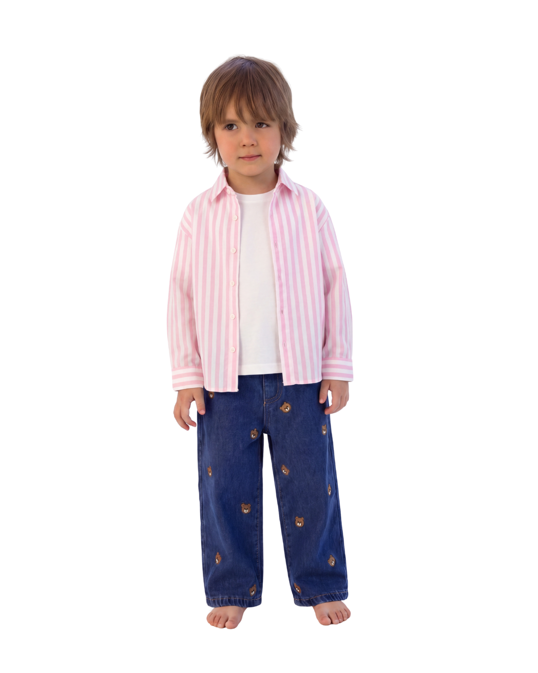 Teddy Print Denim