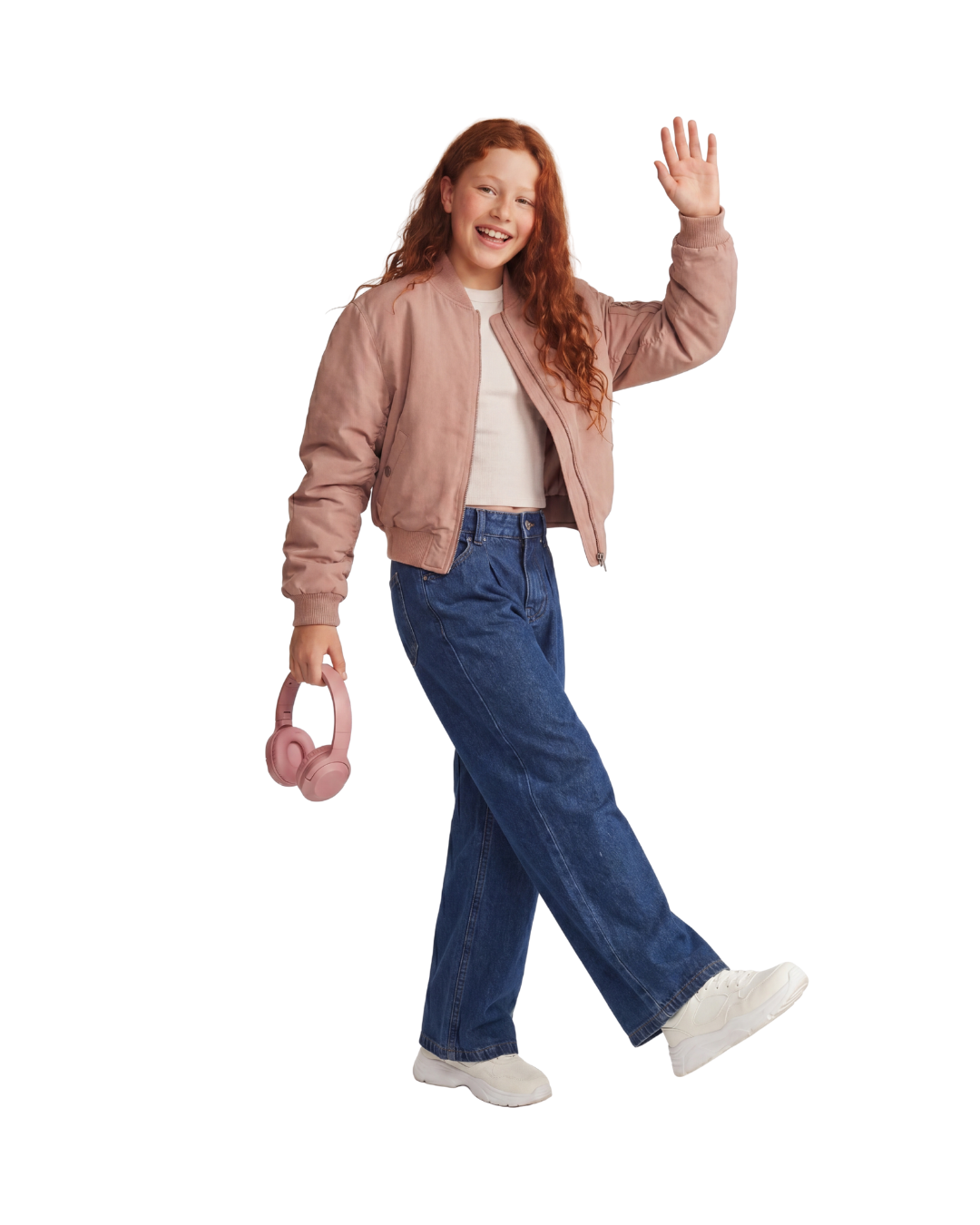 Wide-Leg Denim Pants
