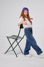 Two Buttons Denim Pants