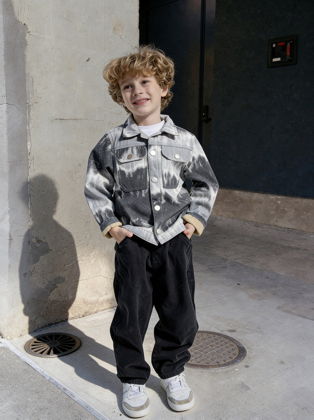 Double Dip Denim Jacket X Grey