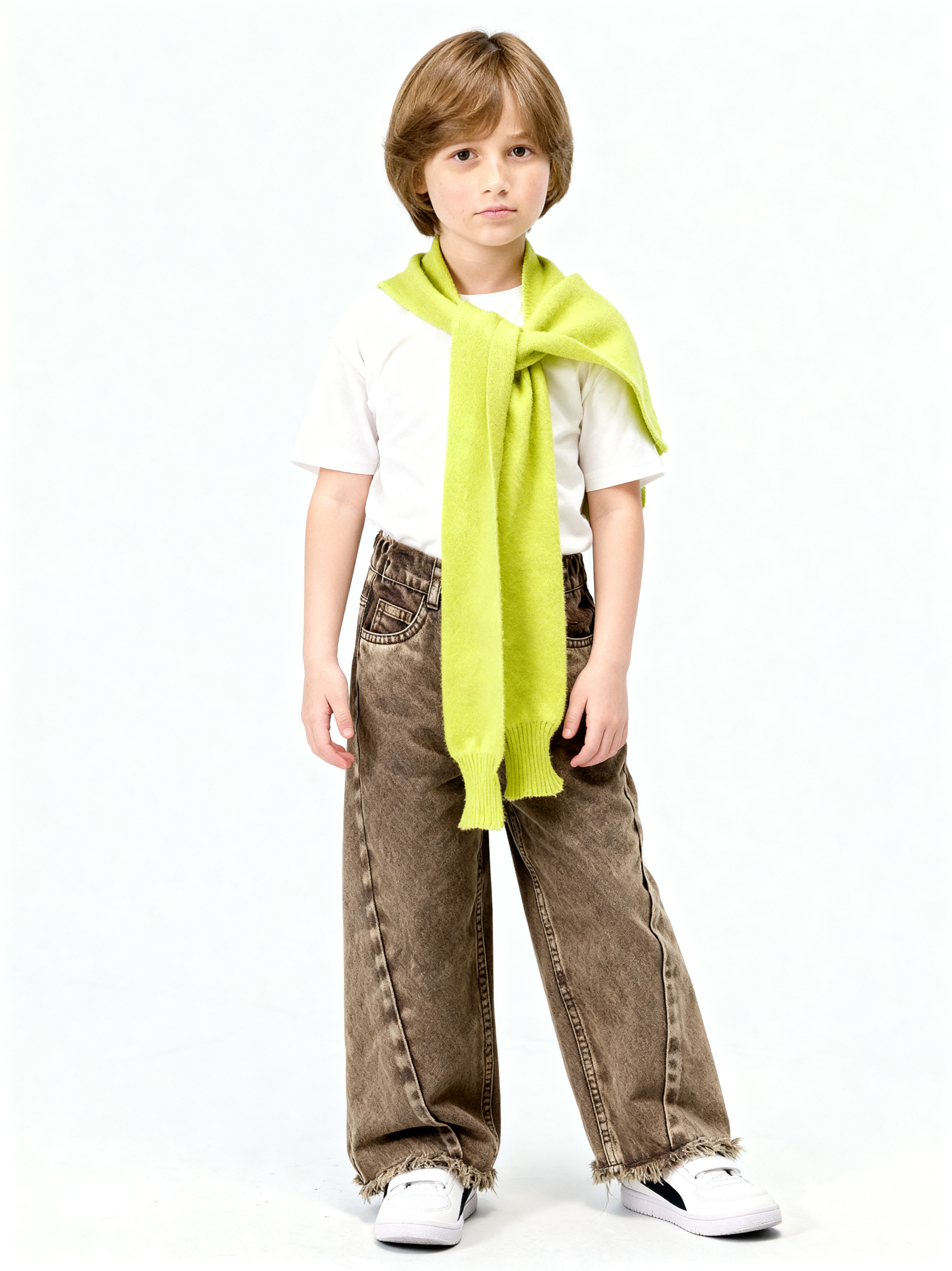 Vintage Wash Wide Denim