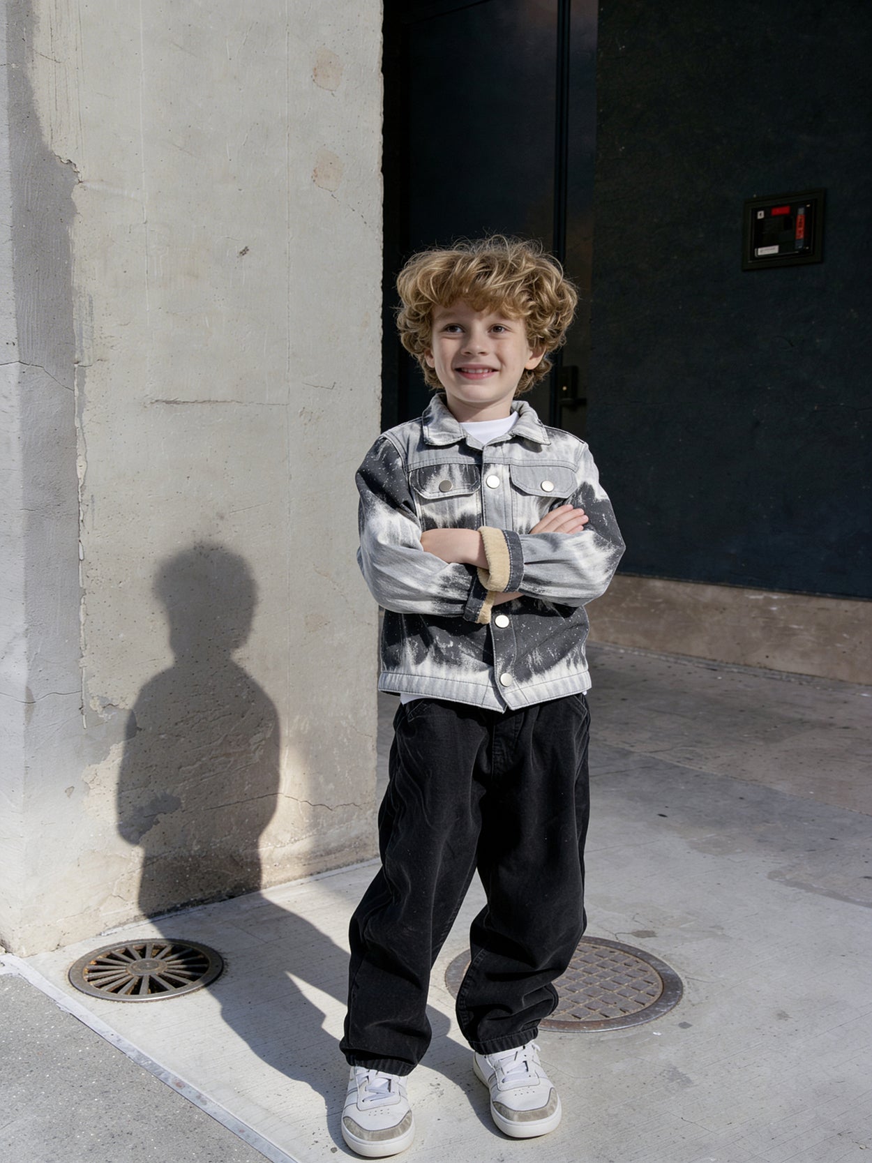 Pocket Patchy Jeans X Black