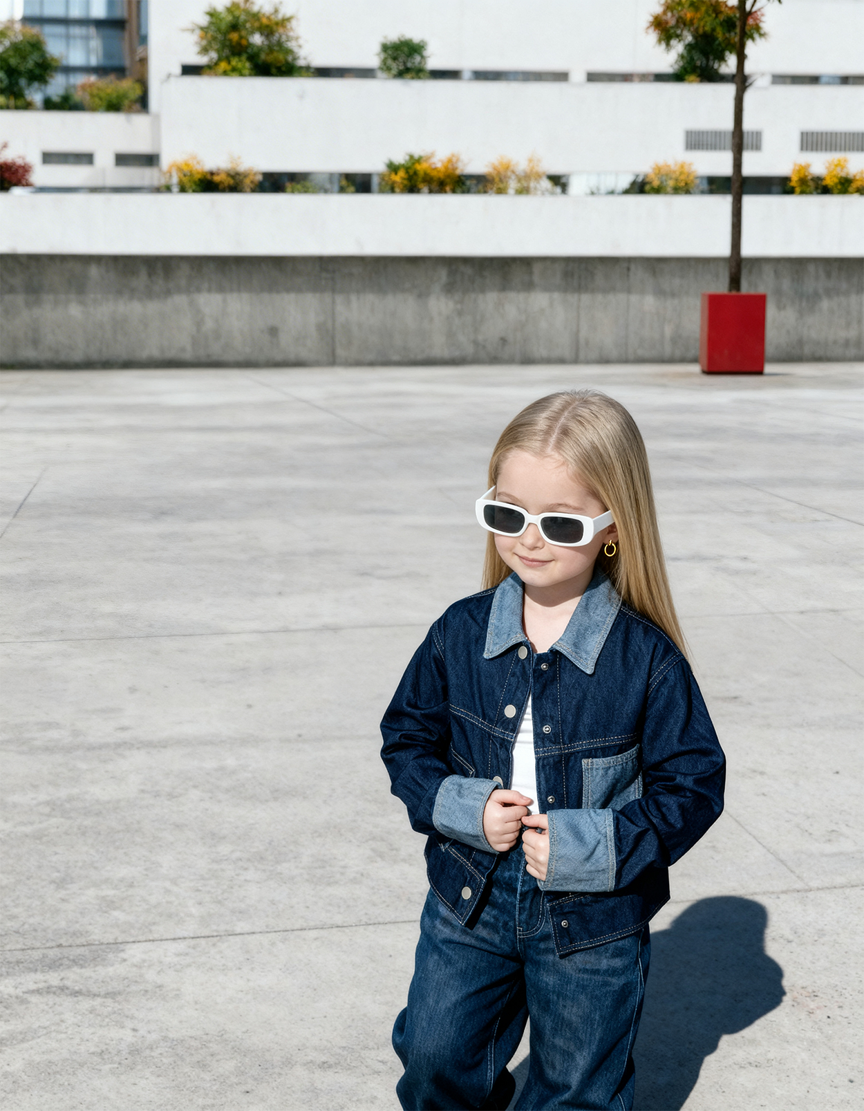 Two-Tone Denim Jacket