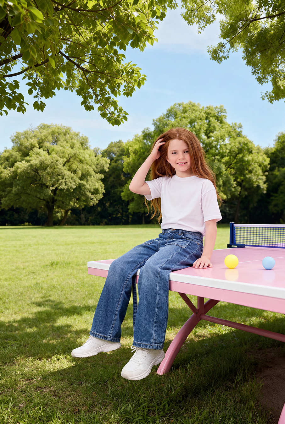 Statement Wide Denim Pants