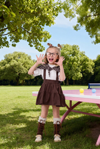 Tiered Suspender Skirt