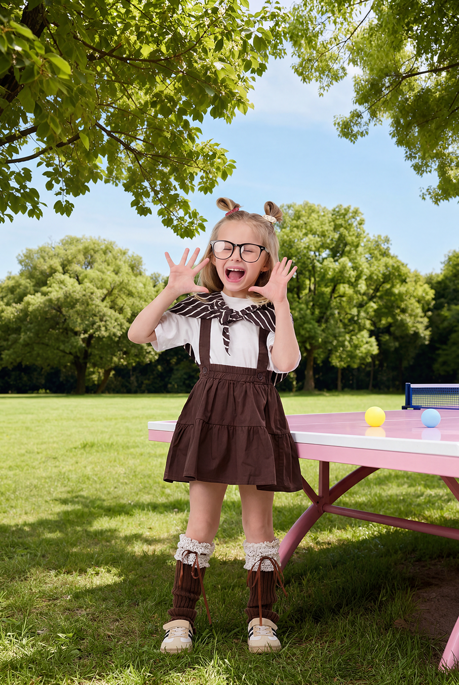 Tiered Suspender Skirt