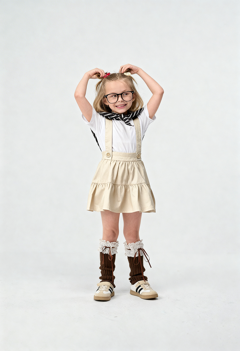 Tiered Suspender Skirt