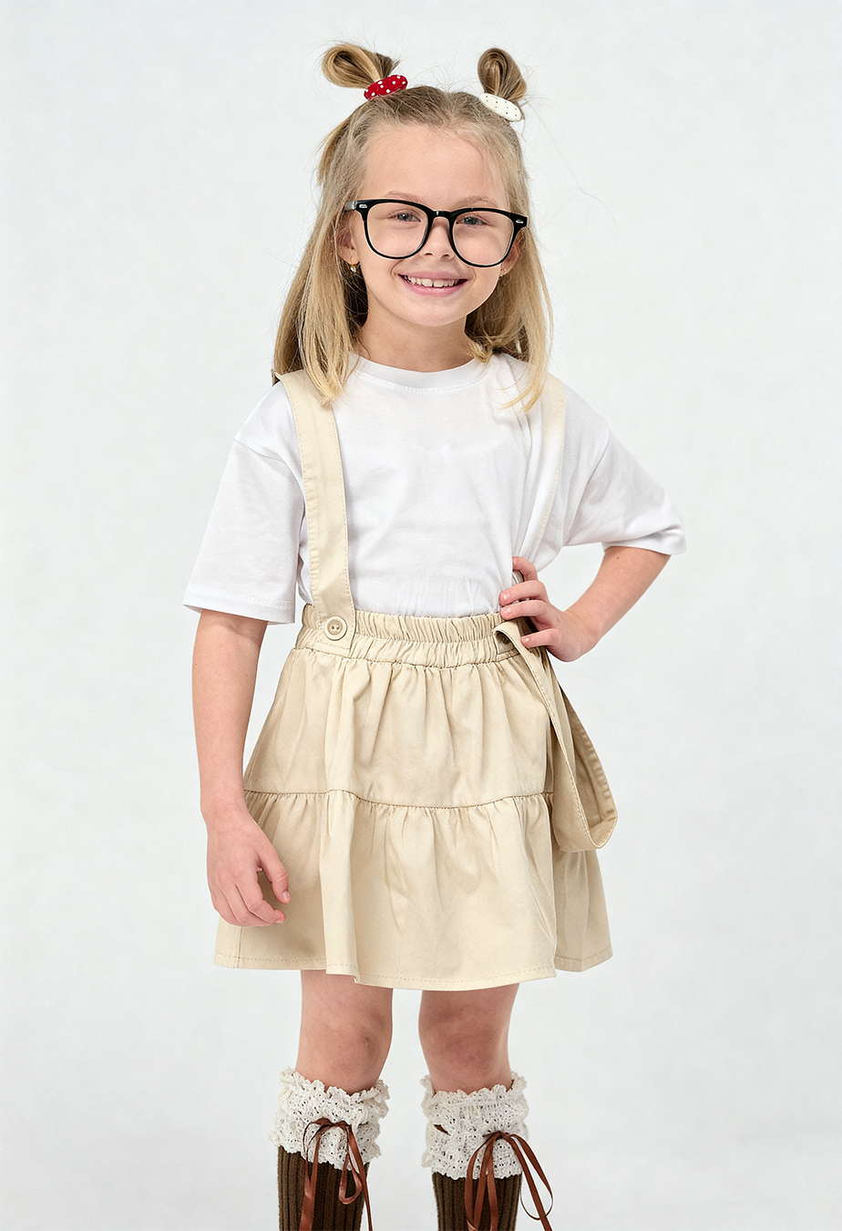 Tiered Suspender Skirt