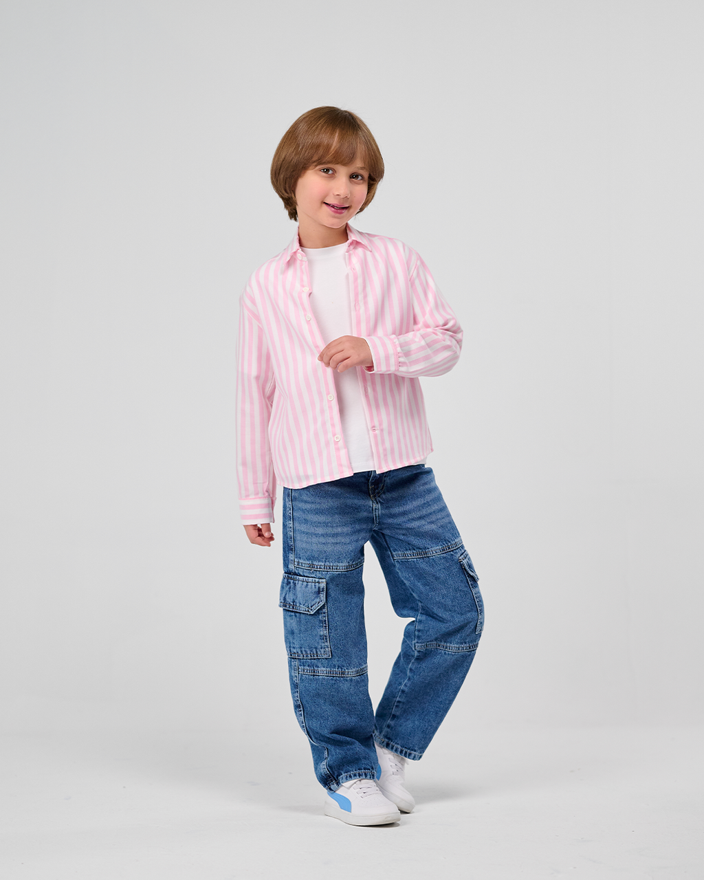 Striped Button-Down Shirt