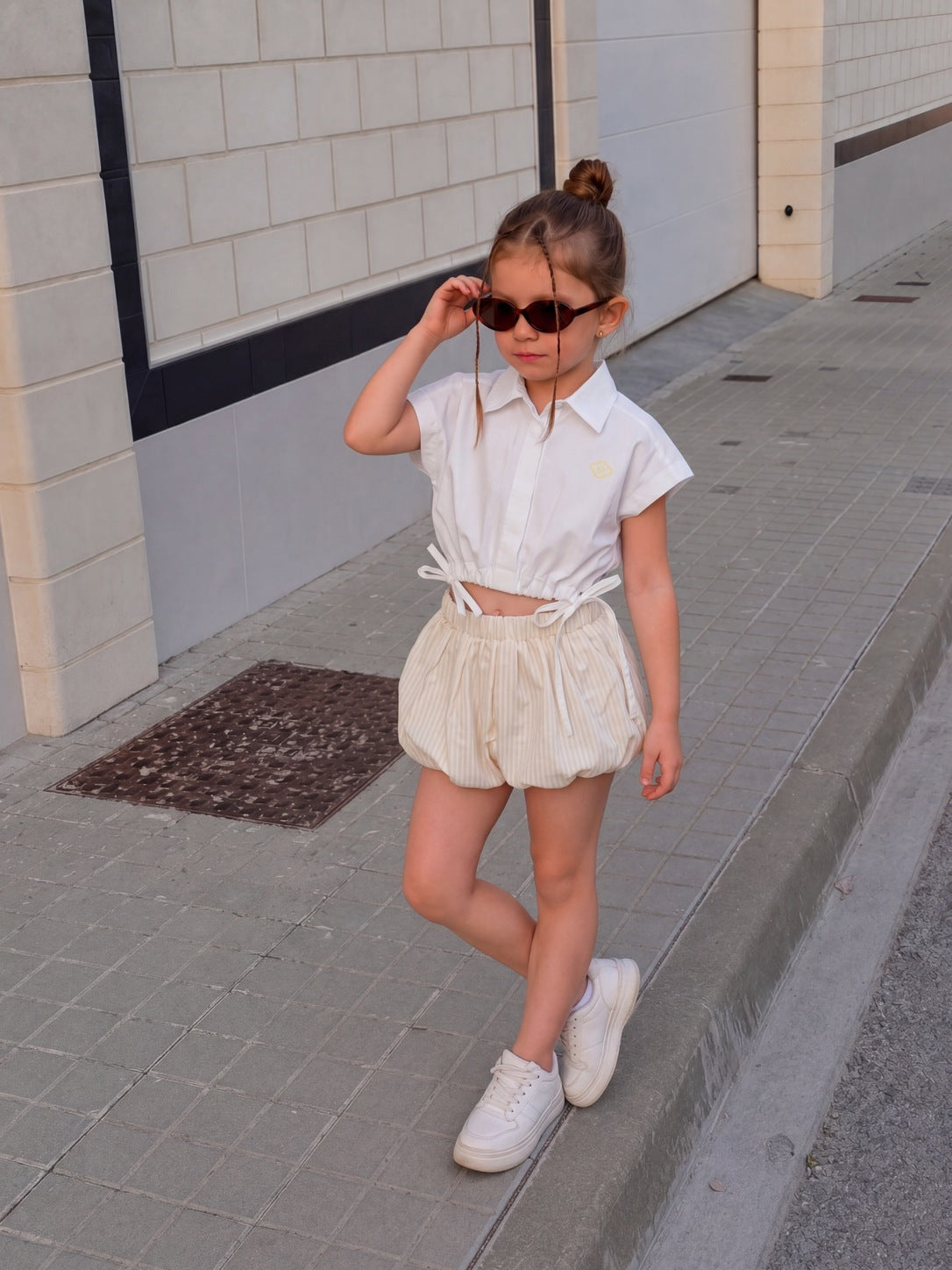 Tie-Waist Short Shirt