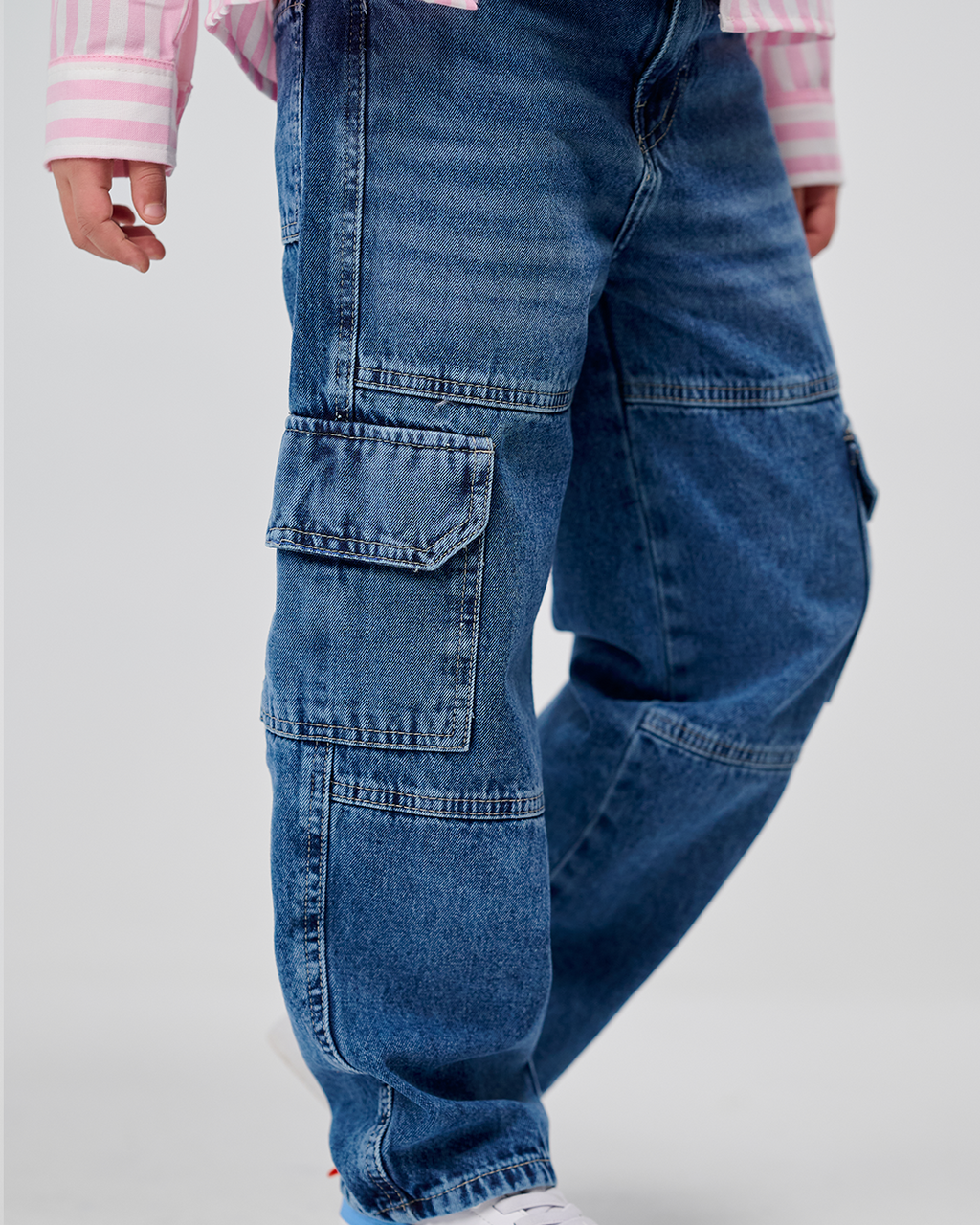 Cargo Denim Pants