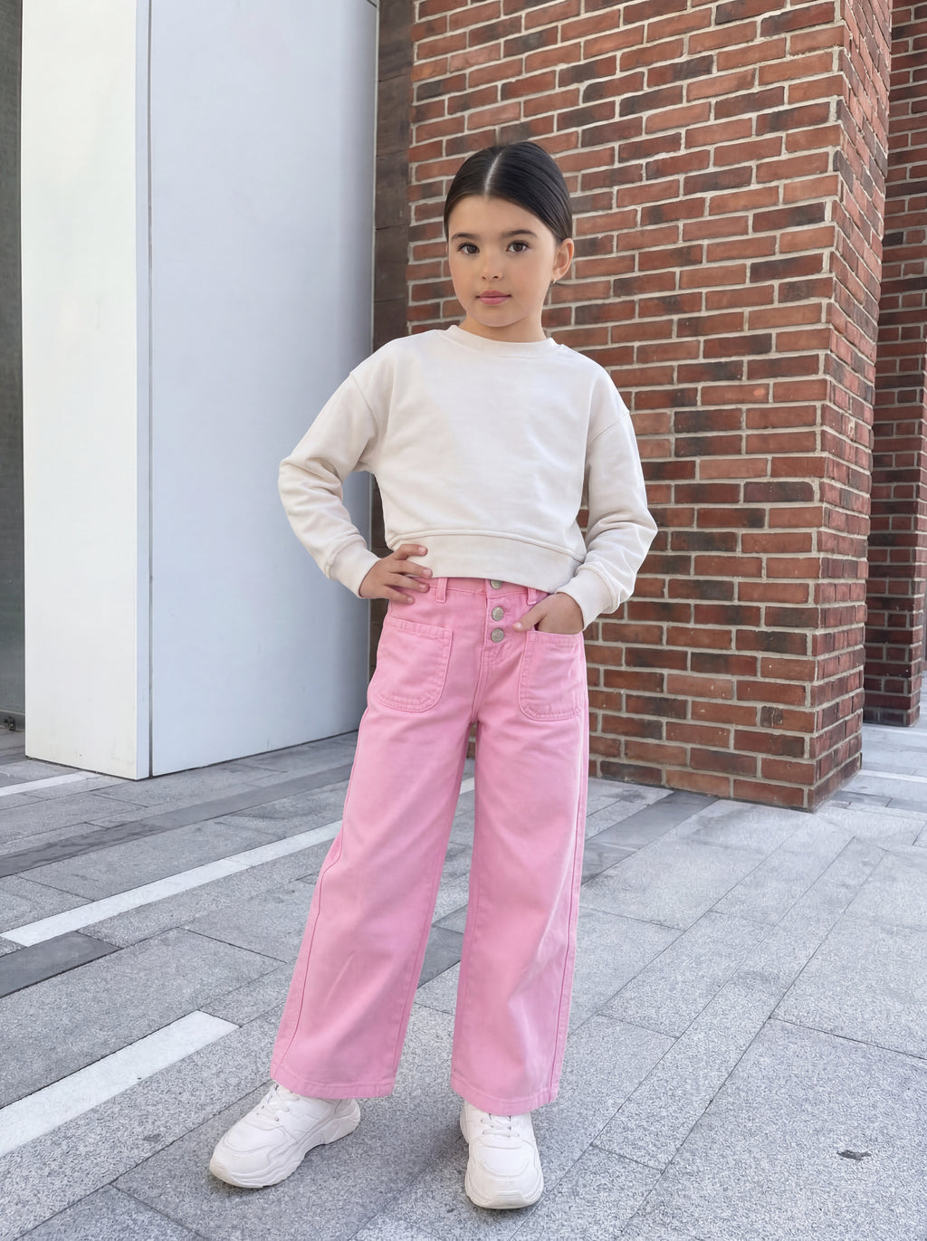 Candy Wide-Leg Denim Pants