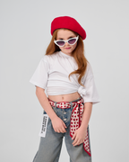 Wide Leg Denim Pants