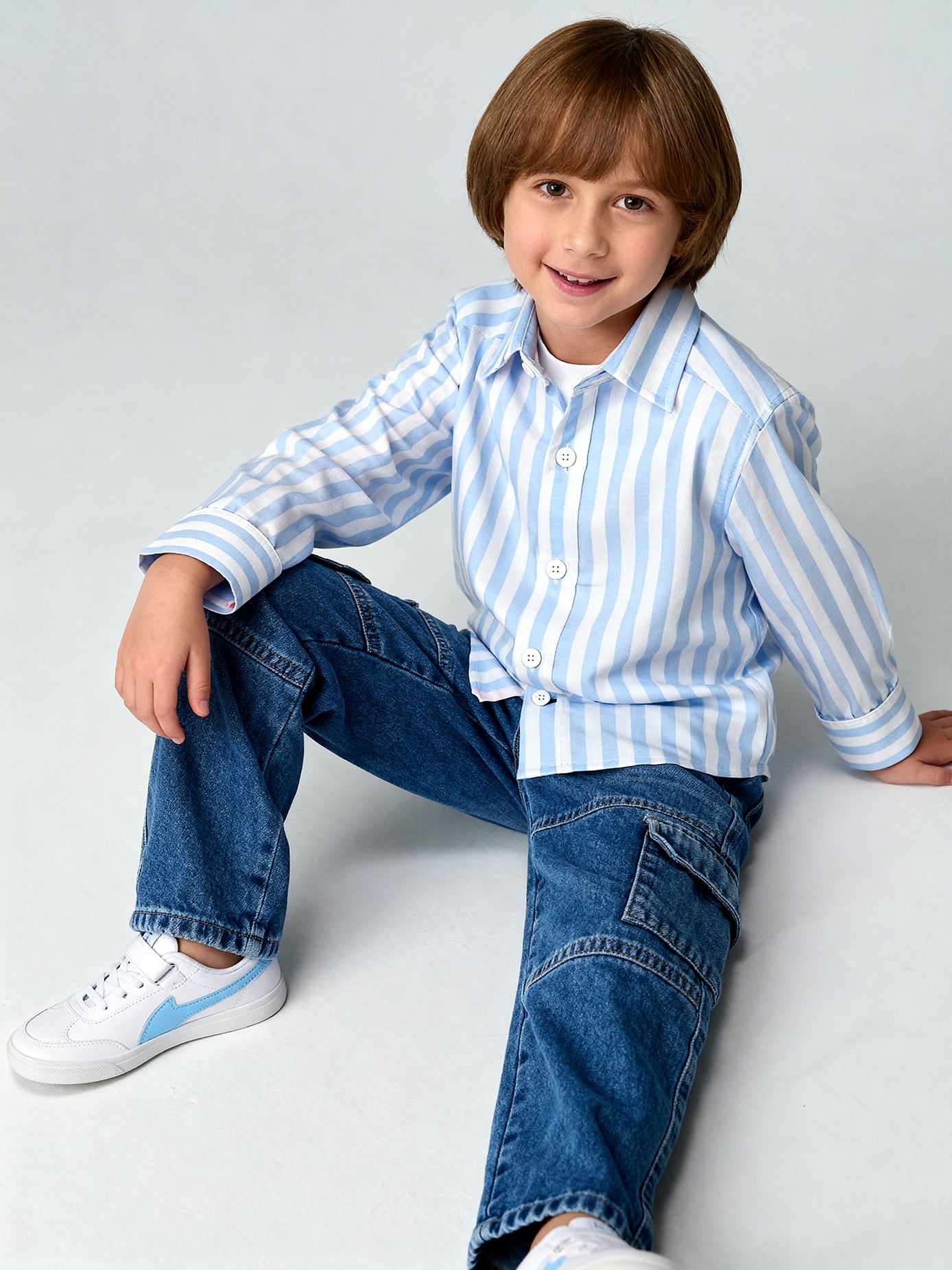 Striped Button-Down Shirt