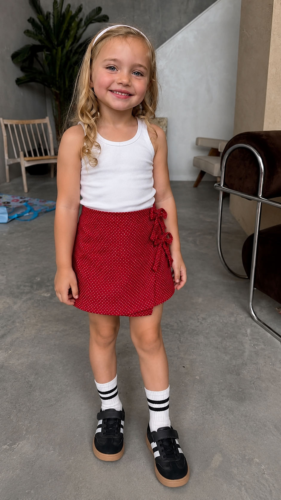 Wrap-Style Mini Skirt