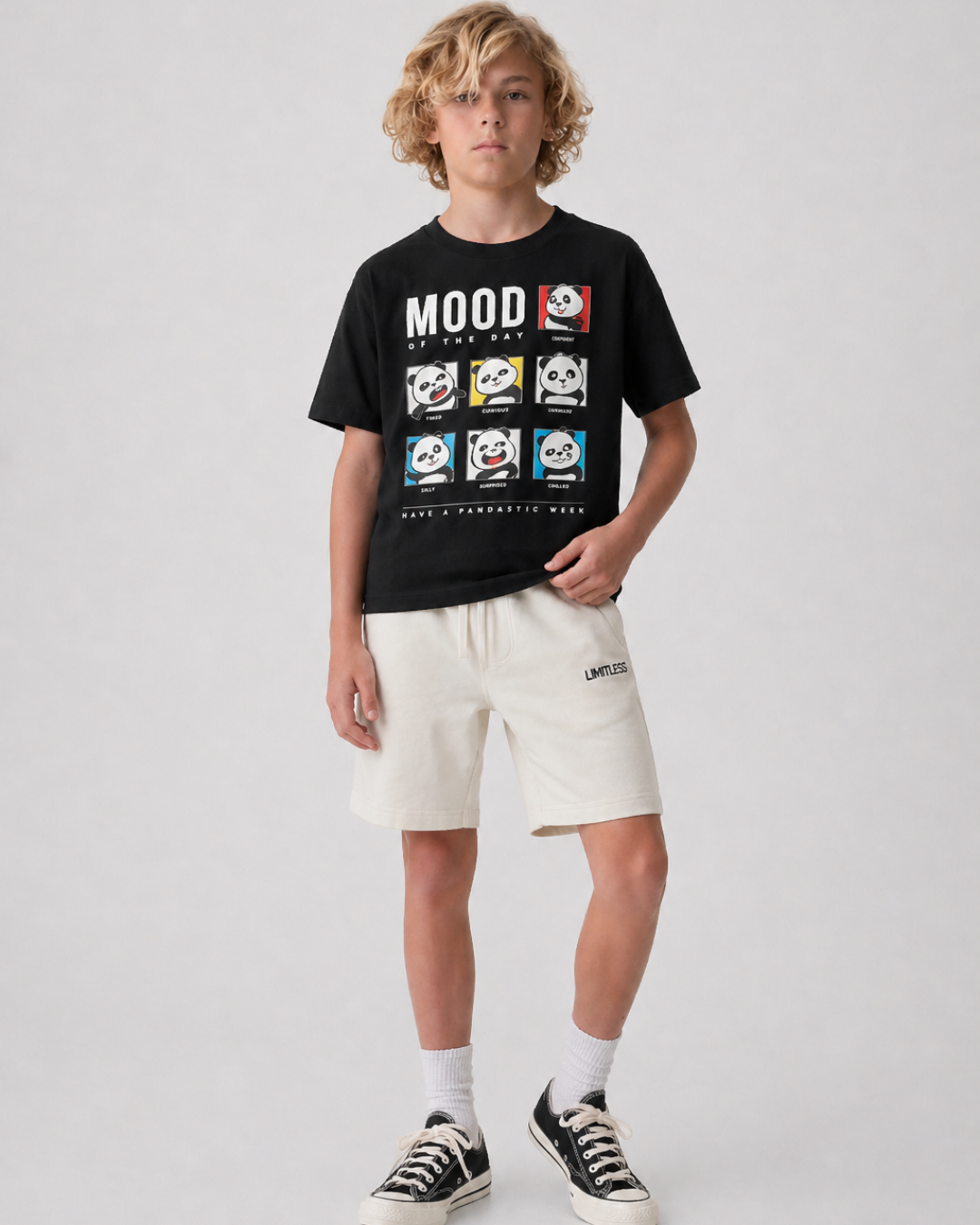 Mini Panda Mood Tee