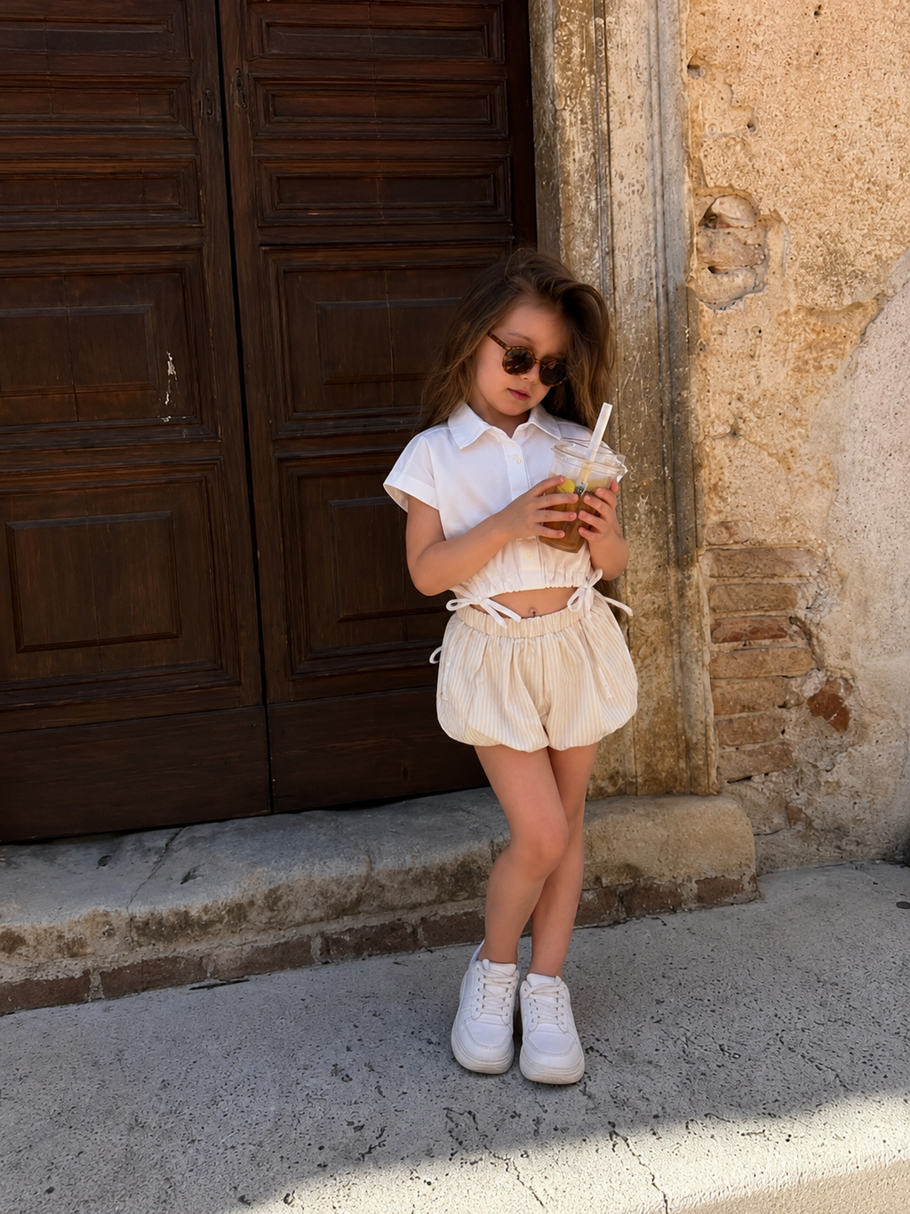 Striped Bubble Shorts
