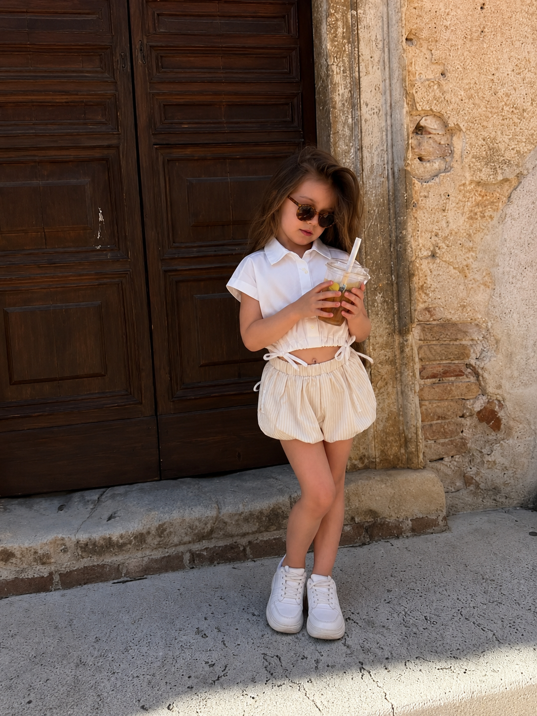 Striped Bubble Shorts