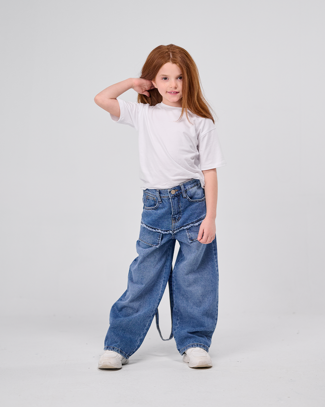 Statement Wide Denim Pants