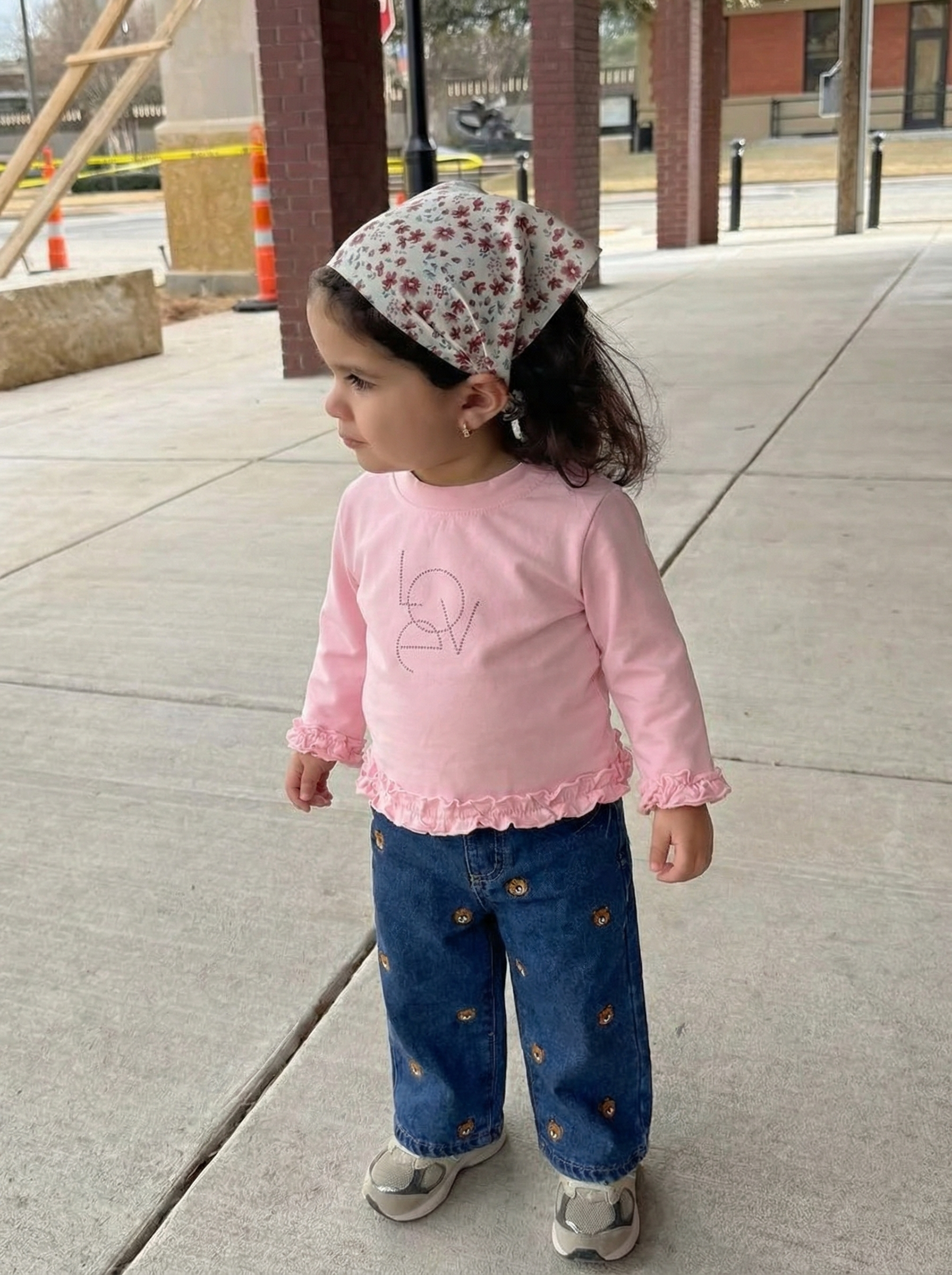 Teddy Print Denim
