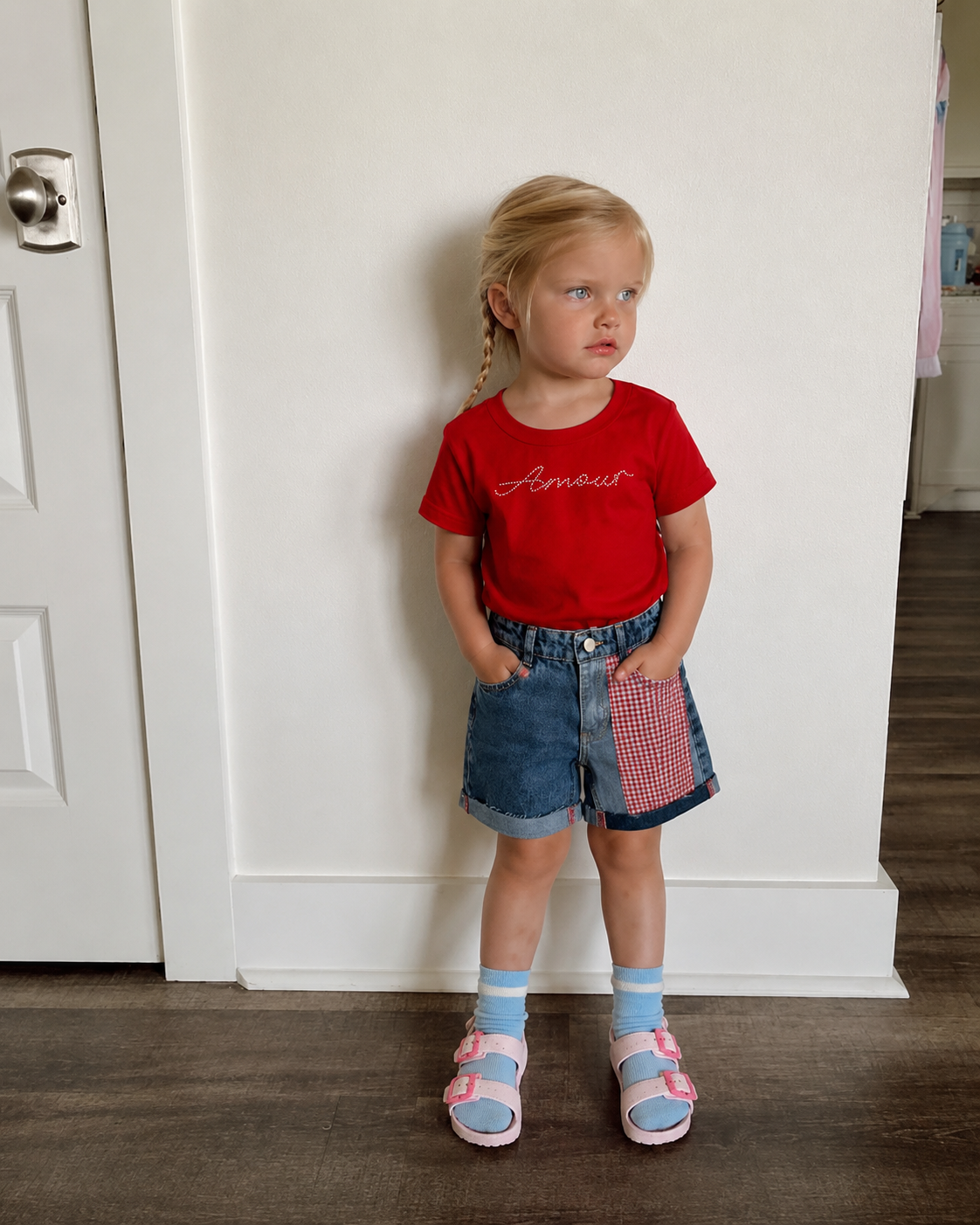 Patchwork Denim Set
