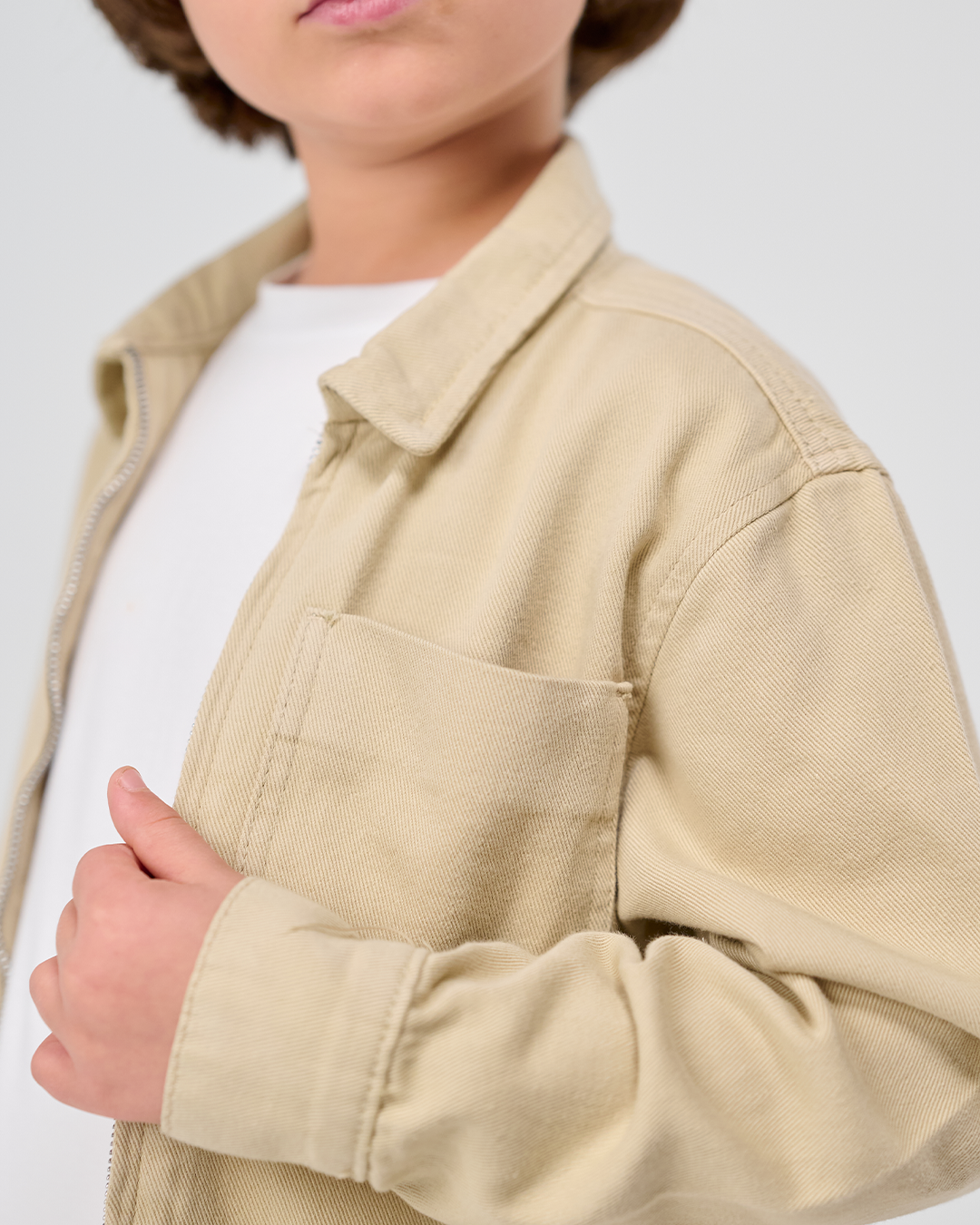 Structured Zip Overshirt