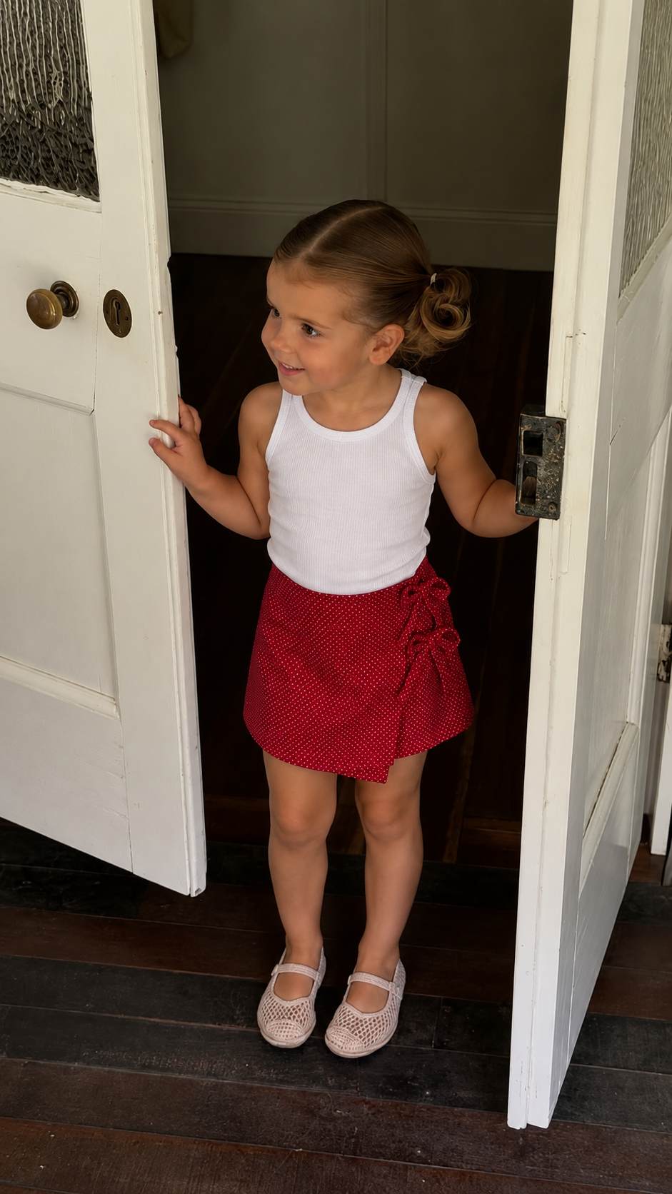 Wrap-Style Mini Skirt